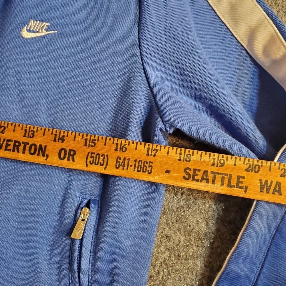 NIKE Retro N98 Track Jacket Blue White Stripe 370397 Womens Size L  National 98 - Picture 11 of 13